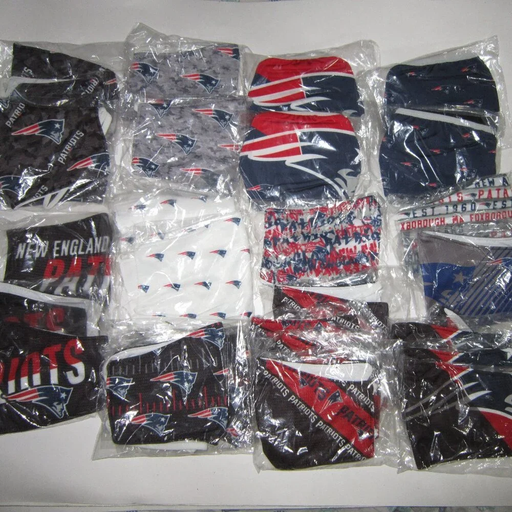 FREE Shipping ULTIMATE 30 Piece NE ENGLAND PATRIOTS FACE MASKS